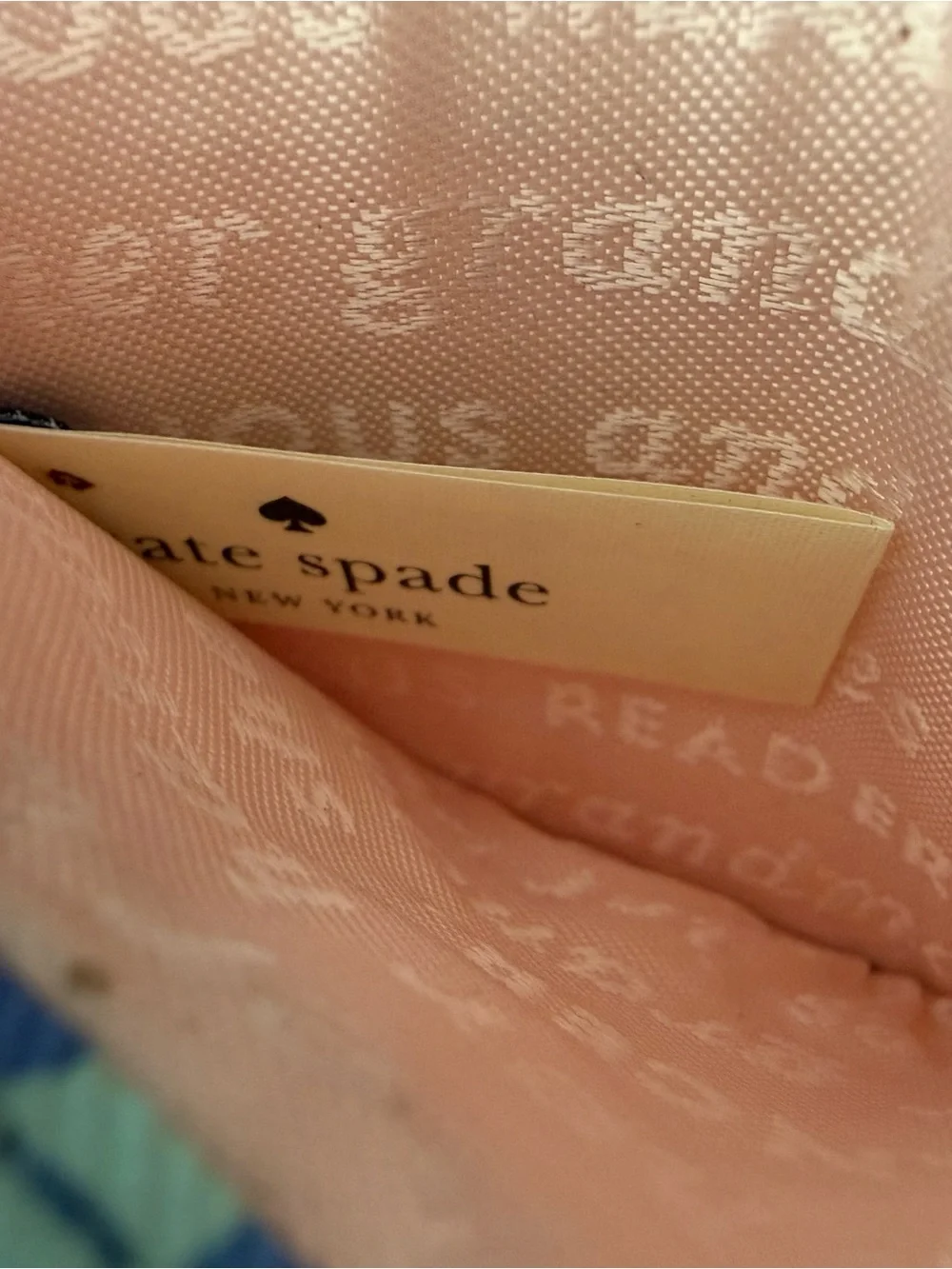 Kate Spade New York Blue Geometric Print Card Holder